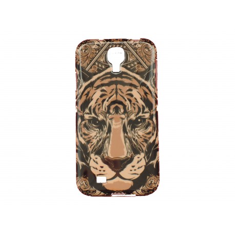 Coque pour Samsung Galaxy S4 / I9500 TPU tigre version 2 + film protection écran offert