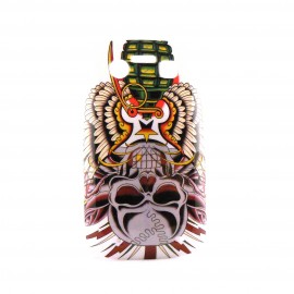 Coque rigide et brillante tete de mort grenade pour Blackberry 9700 Bold  + film protection ecran offert