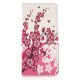 Pochette pour Wiko Rainbow fleurs roses + film protection écran