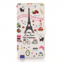 Pochette pour Wiko Rainbow Tour Eiffel + film protection écran