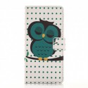 Pochette pour Wiko Highway Signs hibou vert + film protection écran