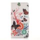 Pochette pour HTC One M9 papillons multicolores  + film protection écran