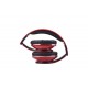 Casque avec Micro pliable 3.5mm rouge