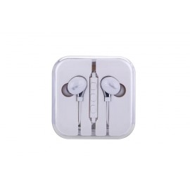 Ecouteurs kit piéton blanc pour Iphone Samsung Nokia