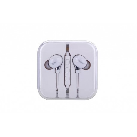 Casque avec Micro pliable 3.5mm blanc 