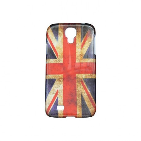 Coque silicone pour Samsung Galaxy S4 / I9500 UK/Angleterre vintage+ film protection écran offert