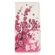 Pochette pour Huawei P8 fleurs roses