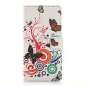 Pochette pour Huawei Y550 papillons multicolores