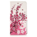 Pochette pour Wiko Ridge Fab 4G petites fleurs roses