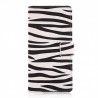 Pochette pour Alcatel POP C5 zèbre noir et blanc