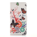 Pochette pour Alcatel POP C7 papillons multicolores